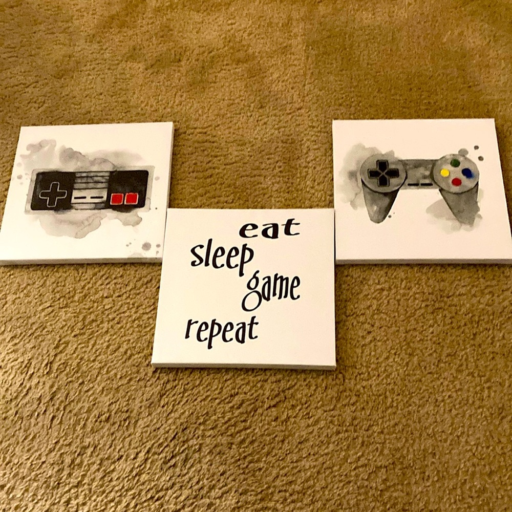 Gaming Canvas Art Set